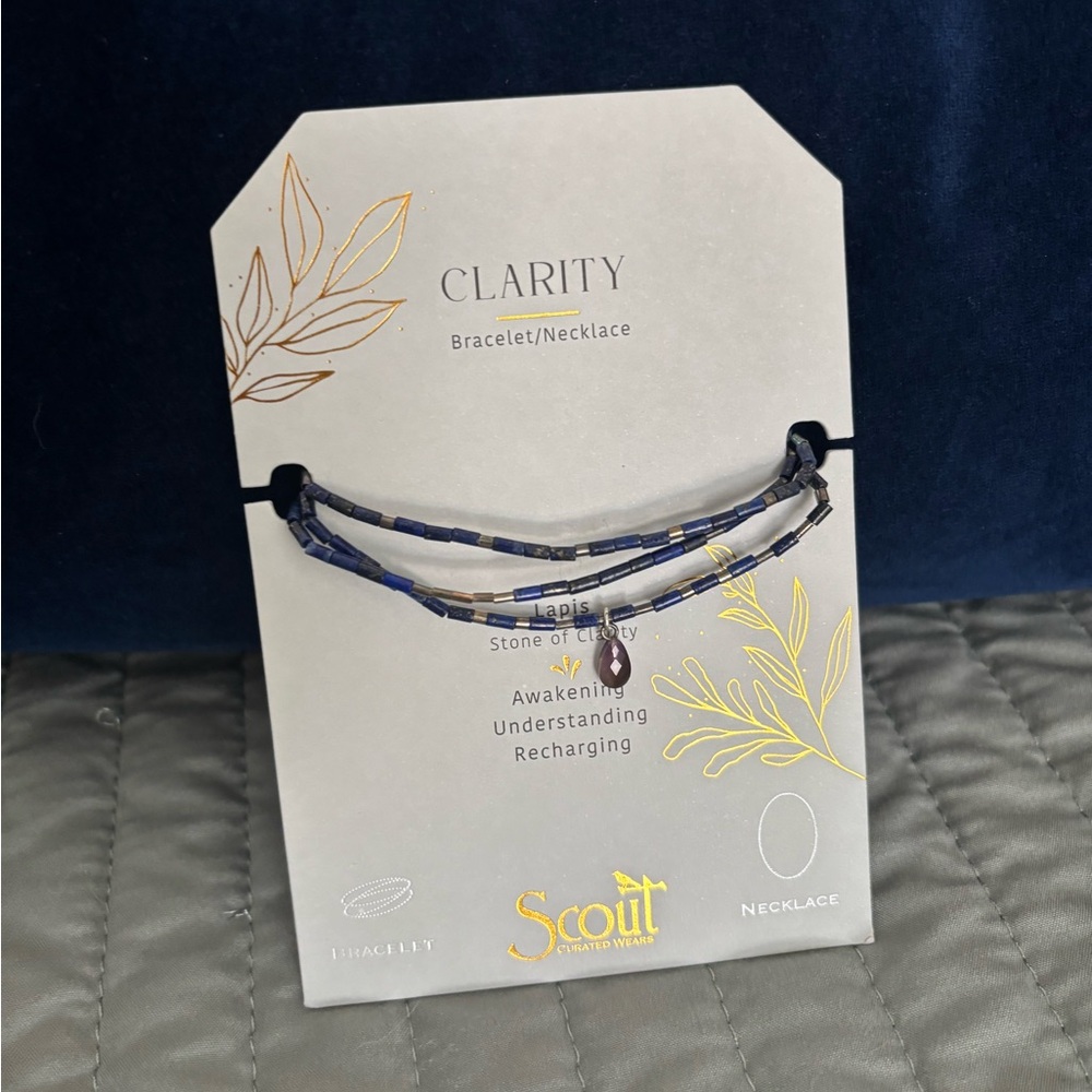 Scout Lapis Necklace/ Bracelet combo
